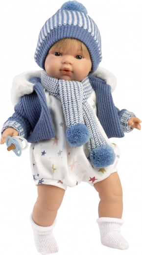 Realistiška lėlė SASHA su garsais ir minkštu kūneliu – 38 cm