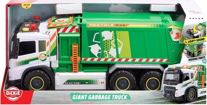 Dickie Toys Giant didelis šiukšliavežis su šviesos ir garso efektais, 55 cm