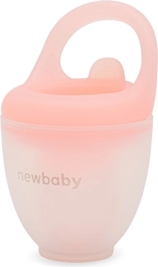 Silikoninis vaisių ir daržovių dozatorius NEW BABY, rožinis