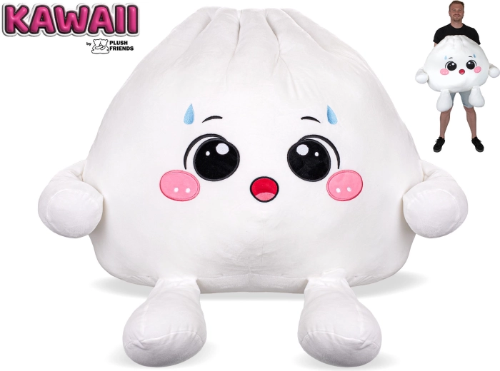 Plush Friends Kawaii nustebęs pliušinis Bao koldūnėlis 60 cm