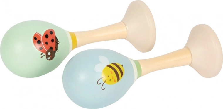 Medinės marakos Small Foot Bitė ir Boružė – 2 vnt. rinkinys