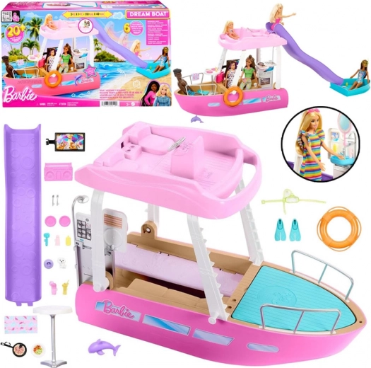 Barbie prabangi motorinė valtis su transformacija ir priedais
