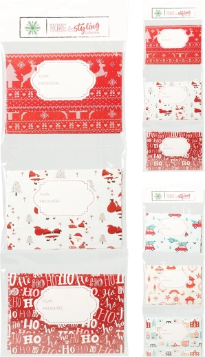 Christmas gift envelope 11 × 8 cm (mixed designs) - 6 pieces