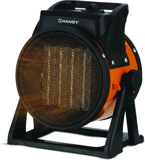 Workshop PTC ceramic heater 1000/2000 W, orange/black