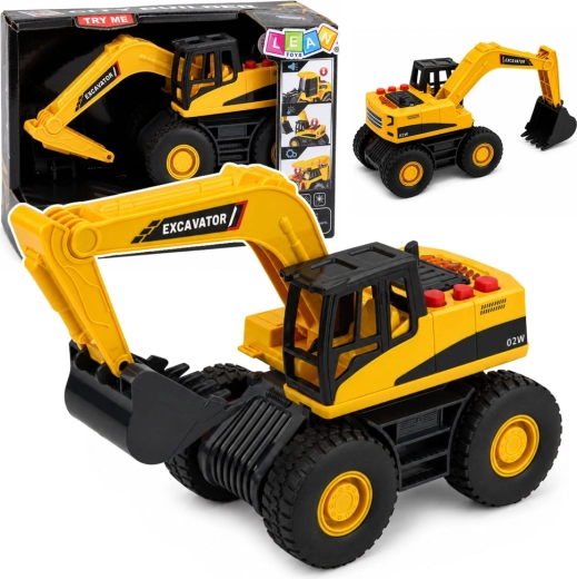 Construction excavator with lights and sounds 20 cm (1:32) - 1 piece