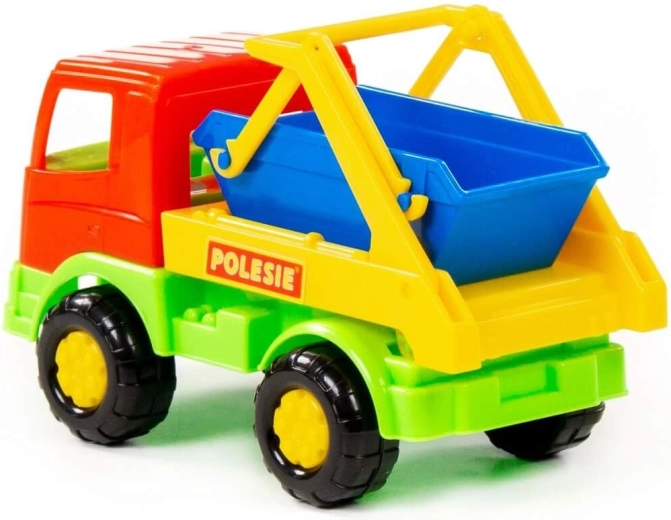 Movable arm with a container
