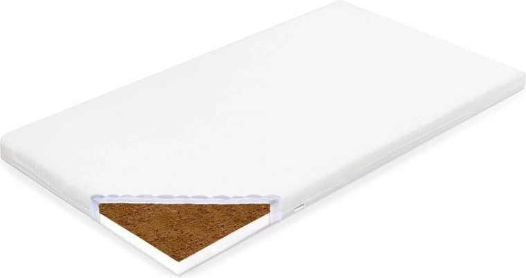 NEW BABY Standard 90 × 40 × 7 cm Cradle Mattress for Babies – Coconut–Foam