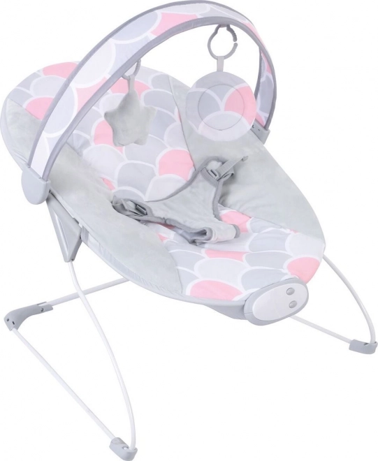 Vibrating baby bouncer FreeON Enjoy – Pink