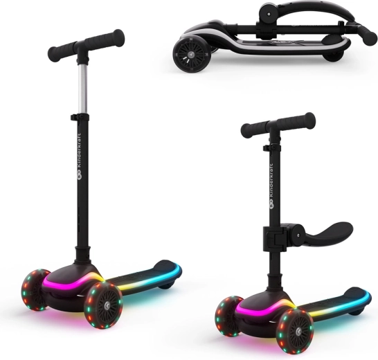 Kinderkraft Raket Up kids scooter and balance bike 2-in-1 black