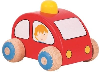 Medinis automobiliukas su signalu