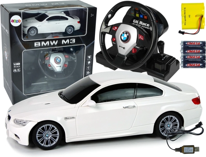 Remote Controlled Racing Car BMW M3 with Steering Wheel