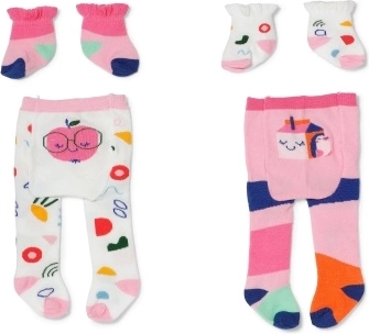 BABY born patterned tights and socks for 43 cm dolls - 1 piece