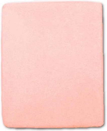 Waterproof terry fitted sheet 120 × 60 pink