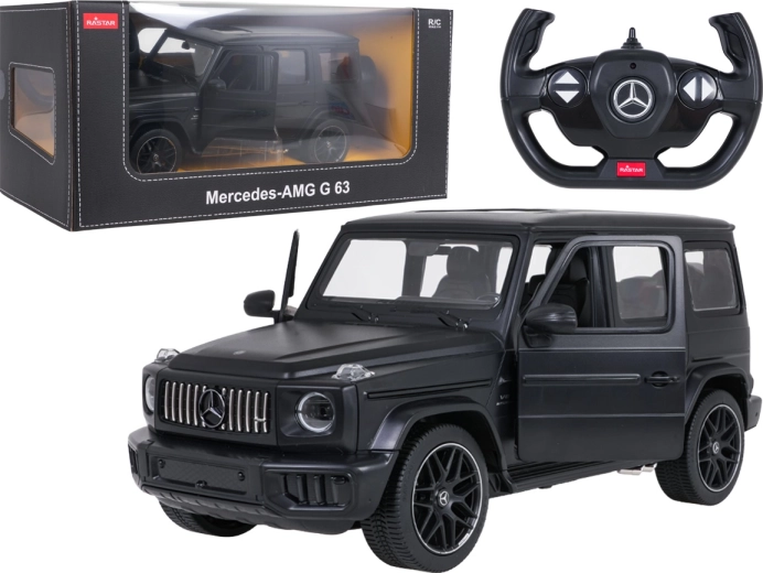 Remote-controlled Mercedes-AMG G 63 RASTAR car, black, 1:14
