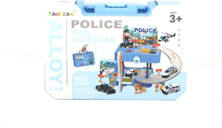Policijos žaidimų rinkinys lagaminėlyje