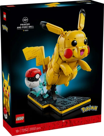 LEGO Pokémon Pikachu and Poké Ball (2050 pieces)