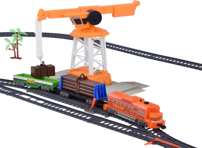 Rotating crane for loading and unloading
