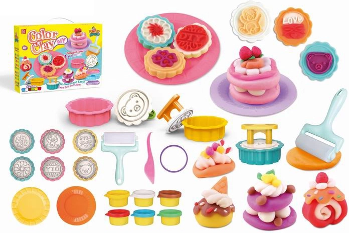 Modeling clay – sweet desserts set
