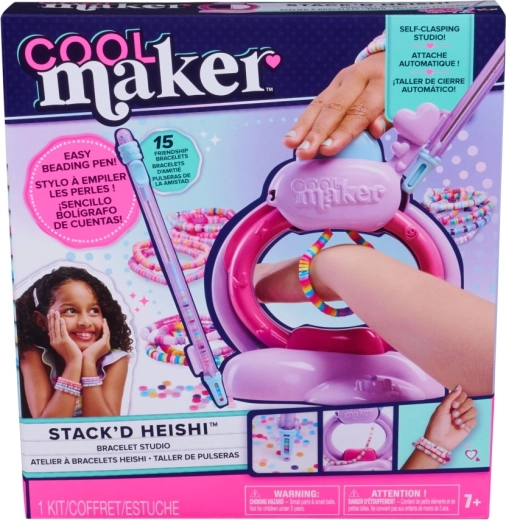 Cool Maker karoliukų vėrimo aparatas – heishi karoliukų apyrankių studija