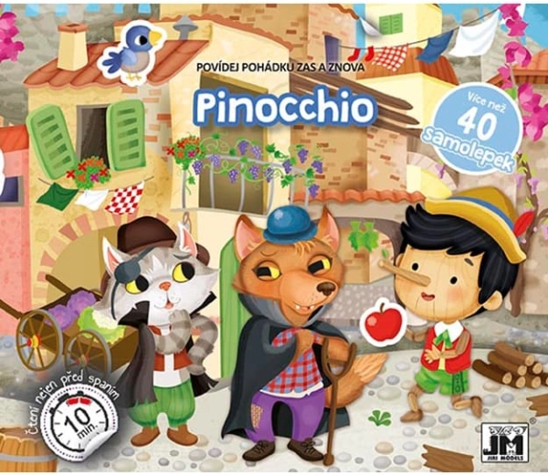 Tell the Pinocchio Fairy Tale – interactive sticker book