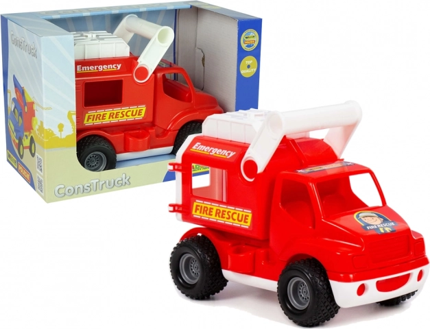 Gaisrinis automobilis ConsTruck POLESIE raudonas