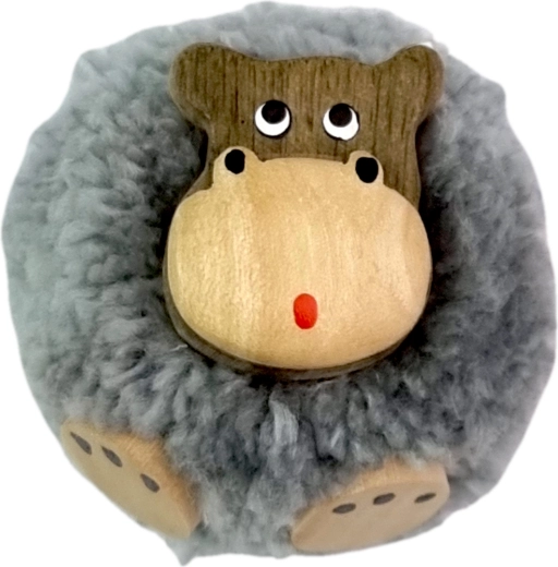 2Kids Toys medinė magnetukė su pomponu – begemotas