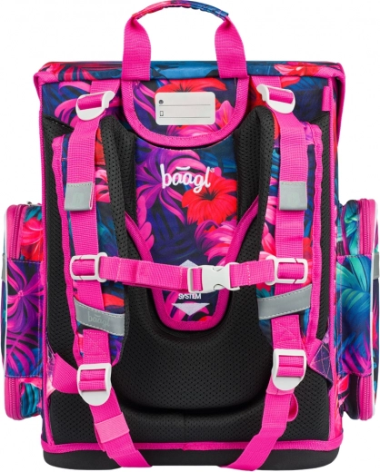 Ergonomic satchel with adjustable back system