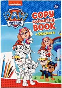Spalvinimo knygelė ir lipdukai PAW PATROL – A4 formatas