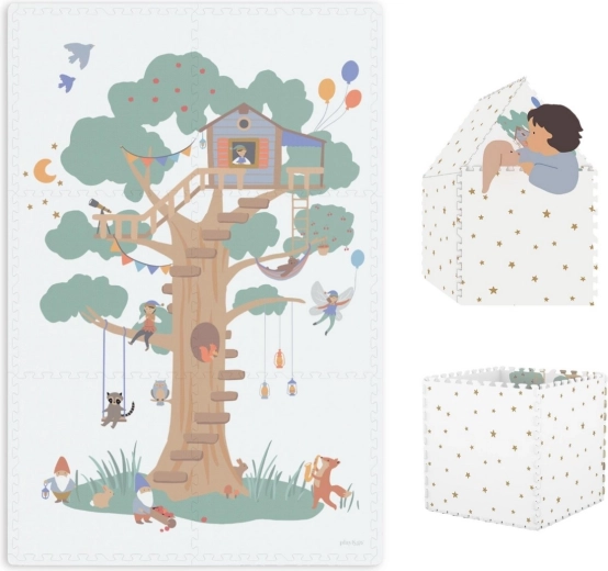 Žaidimų kilimėlis ir namelis Play&Go EEVAA Tiloo Treehouse