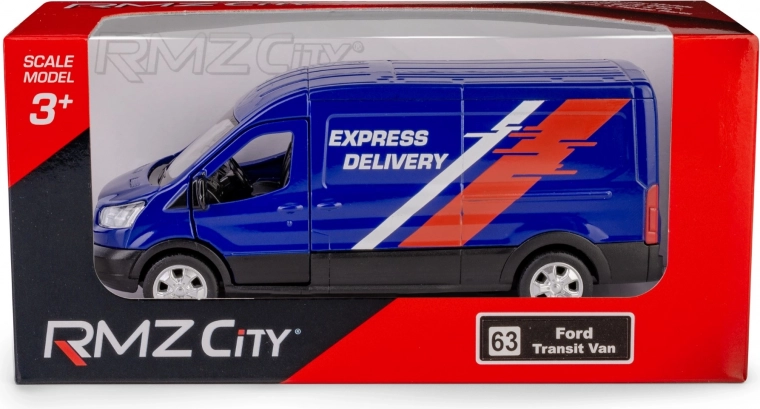 Metalinis Ford Transit 2018 furgono modelis 1:43 su inerciniu „pull-back“ mechanizmu