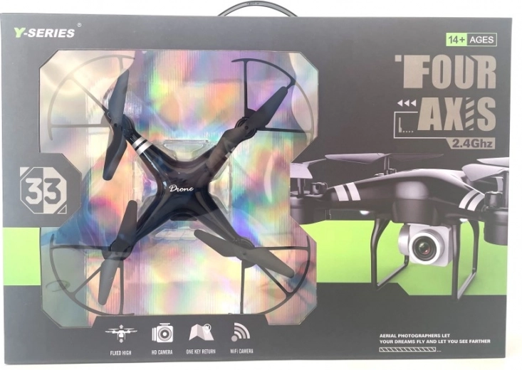 RC quadcopter drone 2.4 GHz with headless mode and automatic return