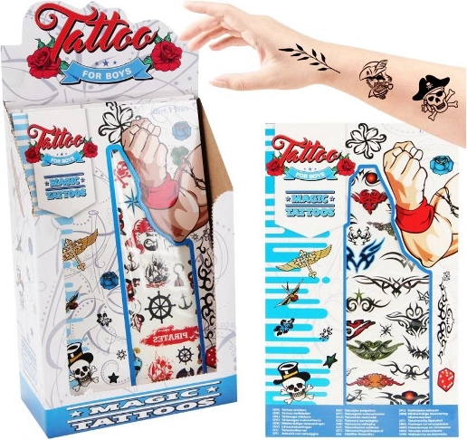 Vaikiškos tatuiruotės berniukams – rinkinys 80 vnt.