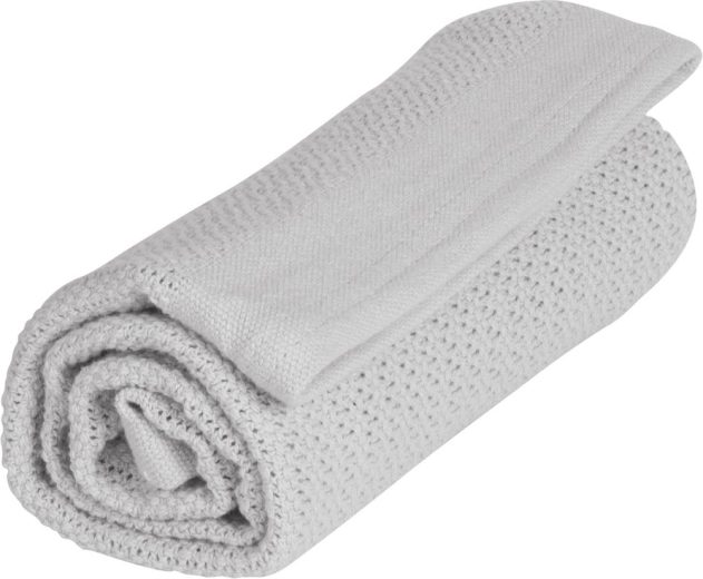 Vinter & Bloom antklodė Soft Grid Organic dove grey