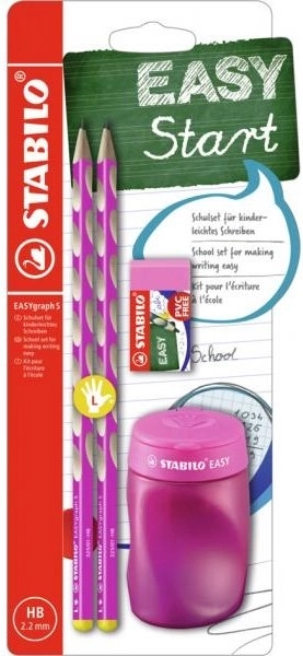 Stabilo EASYgraph school set for left-handers, pink
