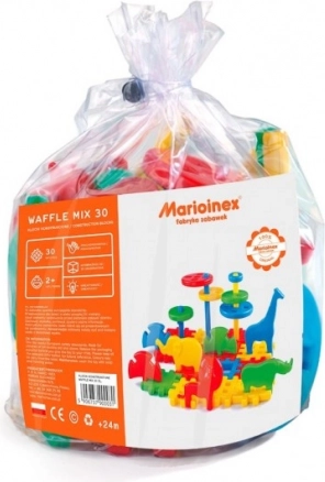 Konstruktorius MARIOINEX Wafle Mix 30 – ZOO rinkinys