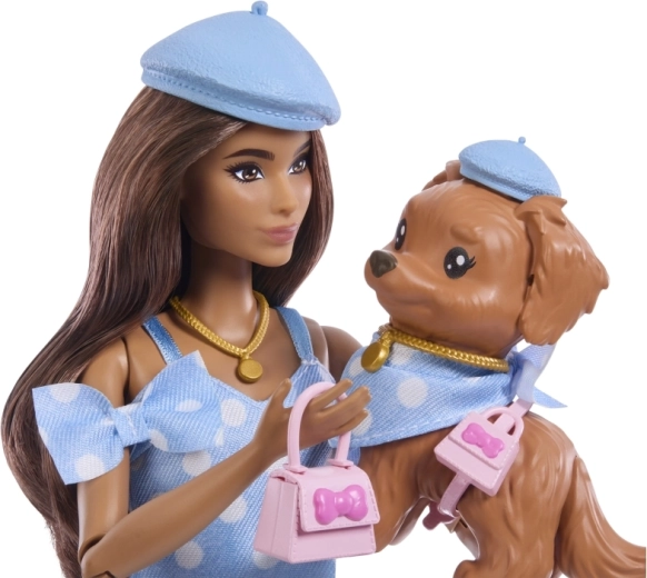 Matching Barbie and dog style