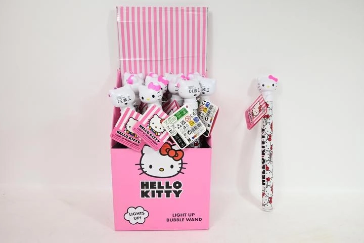Šviečianti Hello Kitty burbulų lazdelė