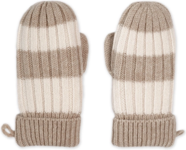 Lodger pirštinės Stripe Merino smėlio spalvos, dyd. 1–2 metai – 1 vnt.