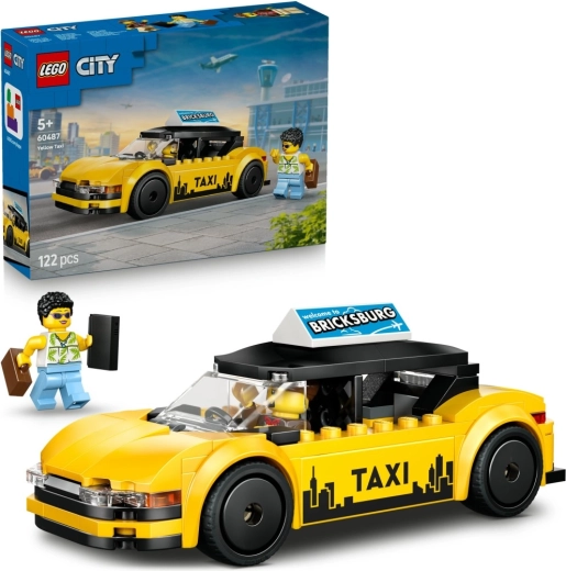 LEGO City geltonas taksi