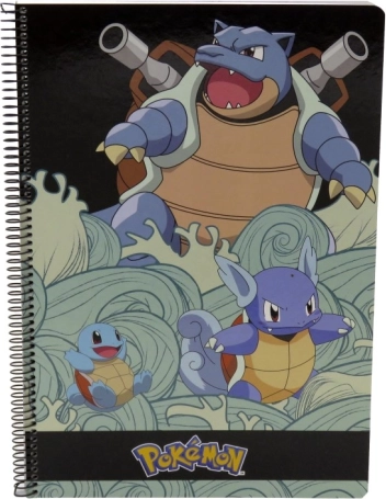 Pokémon A4 spiralinis bloknotas – Squirtle