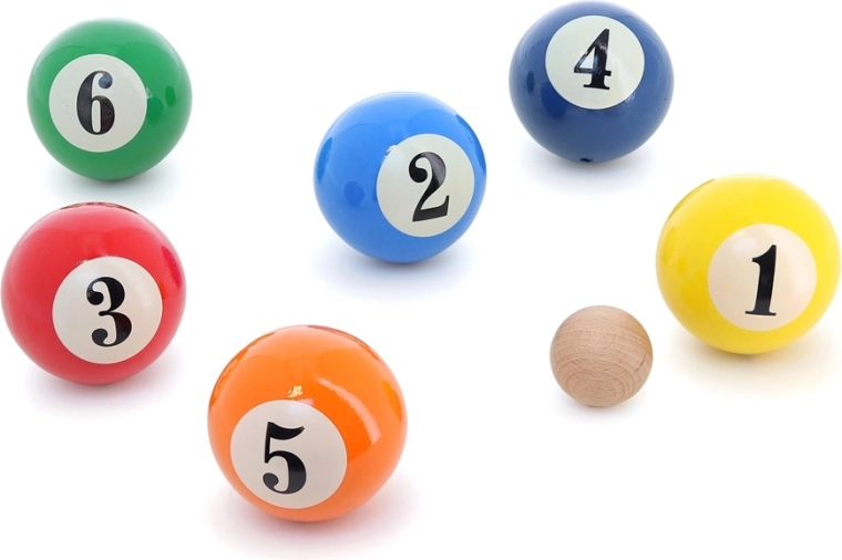 Vilac wooden pétanque game in billiards style