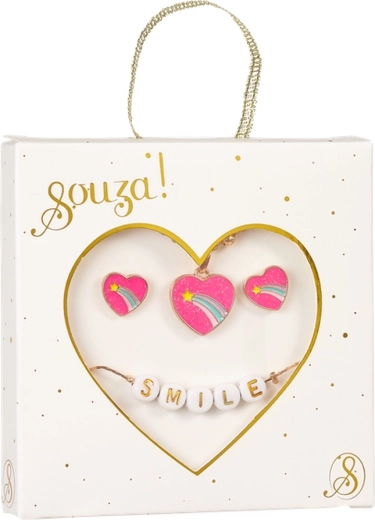 Souza! Rainbow Gift Set – Necklace with Charms and Bracelet