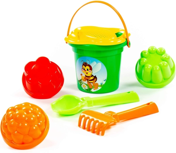 Smėlio žaidimų rinkinys su sieteliu – 1 vnt.
