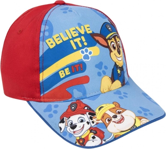 Vaikiška kepurė su snapeliu „Paw Patrol“ raudona, dydis 51