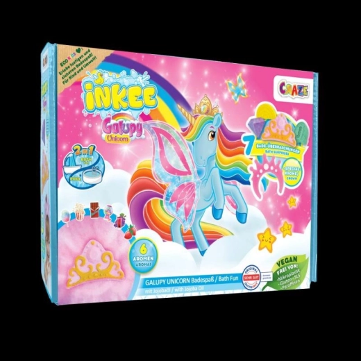 Dovanų vonios rinkinys inkee galupy unicorn