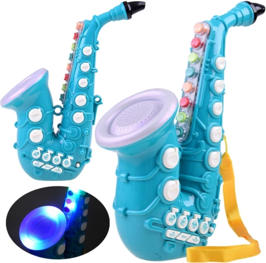 Interactive kids’ saxophone with lights and melodies – Ni