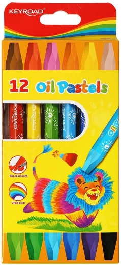 Aliejinės pastelės Keyroad – 12 spalvų rinkinys