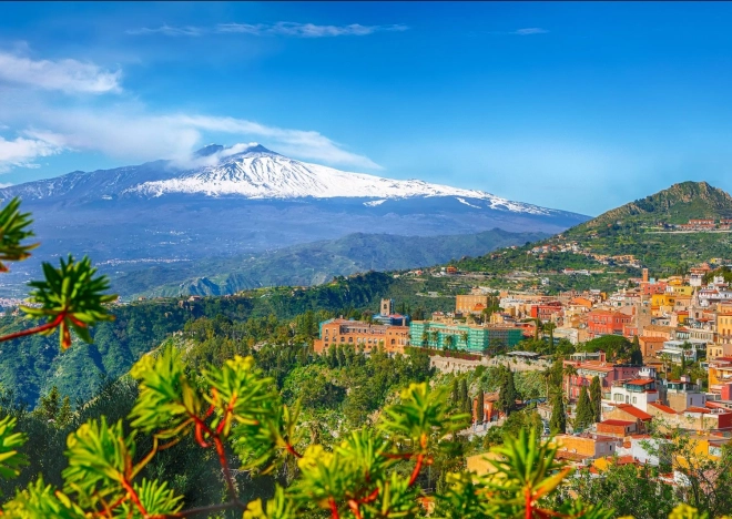 Enjoy dėlionė Etna ir Taormina, Sicilija – 1000 dalių