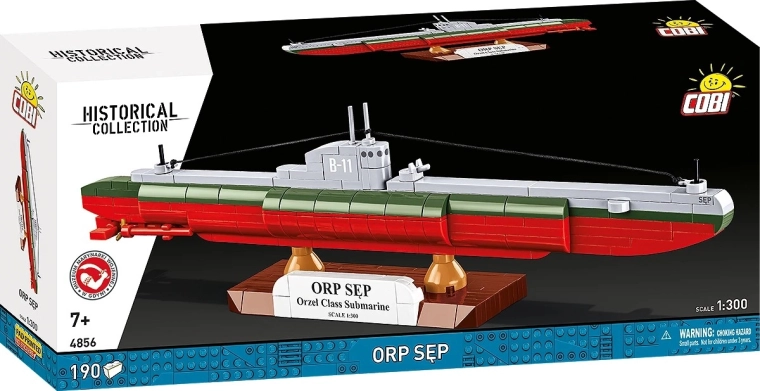 Povandeninio laivo konstruktorius ORP Sęp 1:300 (190 detalių) – COBI Historical Collection