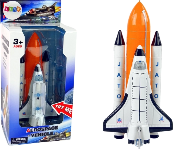 Space Rocket and Metal Shuttle with Light and Sound Effects AEROSPACE